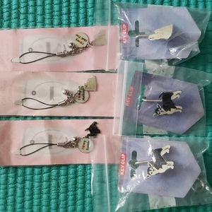 Dog key chain charms